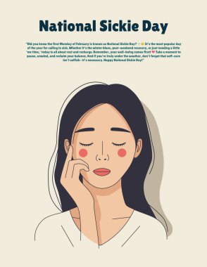 Ulusal Hastalık Günü, çalışanları hak ettikleri molayı vermeye, dinlenmeye, yenilenmeye ve daha iyi bir yaşam için kişisel bakıma odaklanmaya teşvik eden neşeli bir gözlemdir..