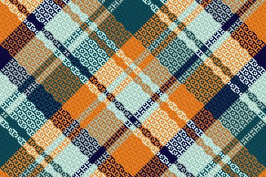 Tartan plaid pattern with texture. Vector illustration.