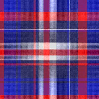 Tartan plaid pattern with texture. Vector illustration.