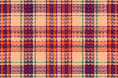 Tartan plaid pattern with texture. Vector illustration.