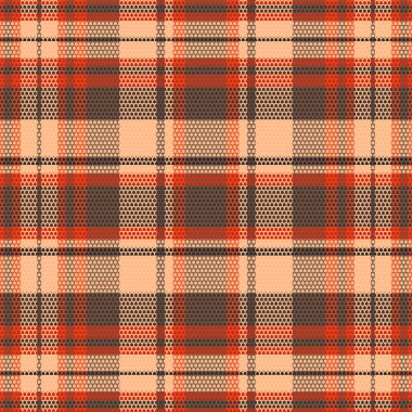 Tartan plaid pattern with texture. Vector illustration.