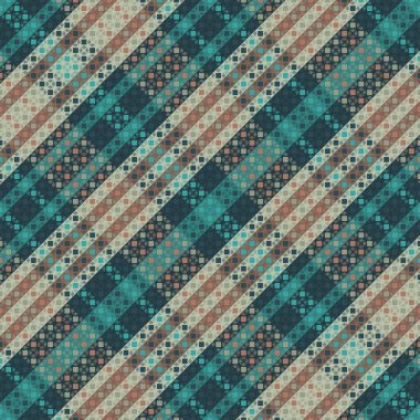 Tartan desenli ve desenli. Vektör illüstrasyonu.