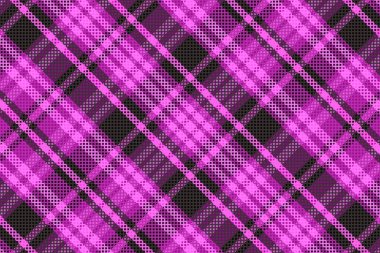 Tartan plaid pattern with texture. Vector illustration.