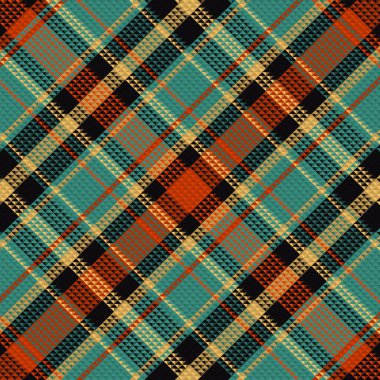 Tartan veya ekoseli retro renk deseni. Vektör illüstrasyon tasarımı.