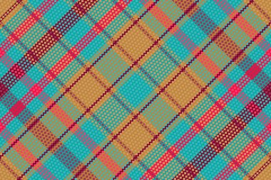 Tartan veya ekoseli retro renk deseni. Vektör illüstrasyon tasarımı.
