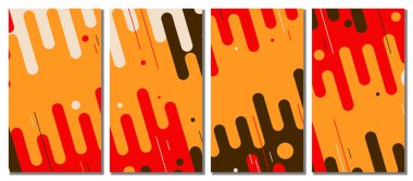 Abstract colorful template set background. Abstract background. Vector illustration.