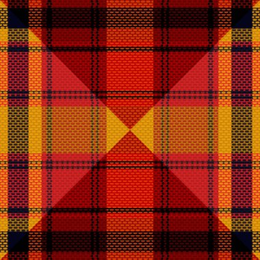 Tartan veya ekoseli retro renk deseni. Vektör illüstrasyon tasarımı.