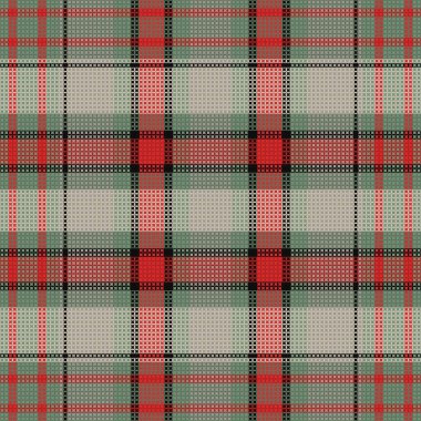 Tartan veya ekoseli retro renk deseni. Vektör illüstrasyon tasarımı.