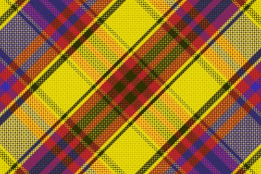 Tartan veya ekoseli retro renk deseni. Vektör illüstrasyon tasarımı.
