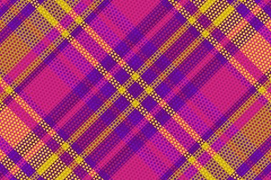 Tartan veya ekoseli retro renk deseni. Vektör illüstrasyon tasarımı.