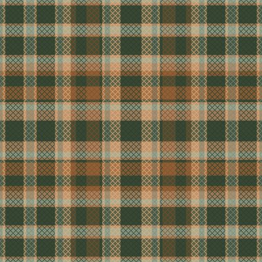 Tartan veya ekoseli retro renk deseni. Vektör illüstrasyon tasarımı.