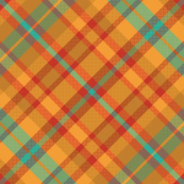 Tartan veya ekoseli retro renk deseni. Vektör illüstrasyon tasarımı.