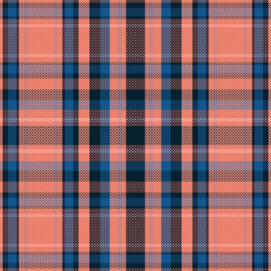 Tartan veya ekoseli retro renk deseni. Vektör illüstrasyon tasarımı.