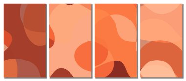 Soyut Dalgalı Set Arkaplanı. Soyut Sancak Arkaplanı. Vektör İllüstrasyonu.