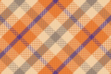 Tartan veya ekoseli retro renk deseni. Vektör illüstrasyon tasarımı.