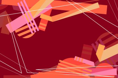 Biçim afişi arkaplanı. Vektör illüstrasyonu.