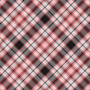 Tartan ya da ekose renkli desen. Vektör illüstrasyonu.