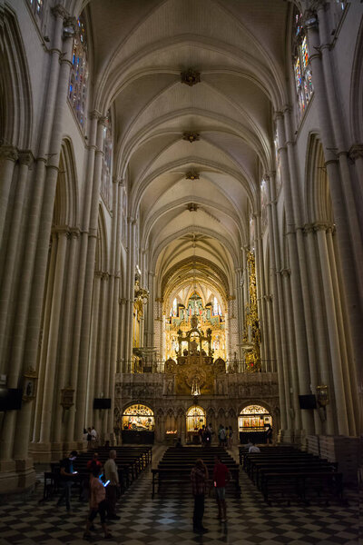 Толедо, Испания - 22 июня 2022 года: Боковая часовня в соборе Толедо, Испания