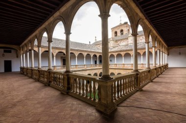 Cloister of the Convent of San Giovanni Battista in Almagro, Spain clipart