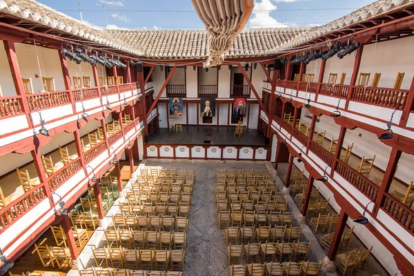 Almagro Spanyol Juni 2022 Interior Historic Theater Almagro Corral Comedias Stok Gambar Bebas Royalti