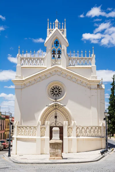 Facades Church Holy Mother Sacrament Plaza Alta Badajoz Spain — стокове фото