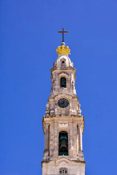 Zvonice Baziliky Panny Marie Růžencové Fatimě Portugalsko — Stock fotografie