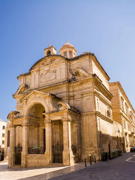 Церковь Святой Екатерины Александрийской Центре Столицы Мальты Валлетты — стоковое фото