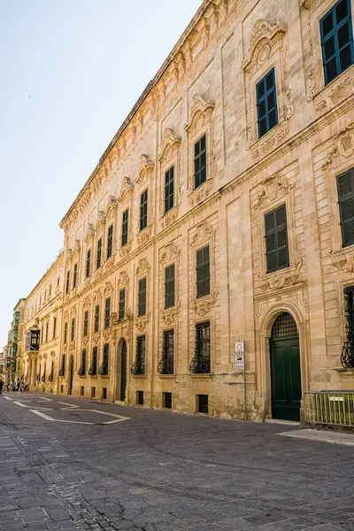Auberge Castille Теперь Резиденция Премьер Министра Центре Валлетты Мальта — стоковое фото