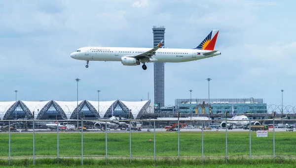 Samut Prakan Thajsko Srpna 2023 Philippine Airlines Přistává Mezinárodním Letišti — Stock fotografie