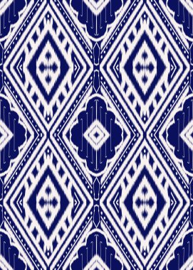 Kumaş deseni. Kusursuz geometrik etnik desenli nakış. Aztek kumaşından yerli tekstil ürünleri. Halı seramik perde eşarp duvar kağıdı için Geometrik oryantal geleneksel desen.