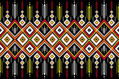 Geometrik etnik şablon geleneksel soyut kabile. Halı, duvar kâğıdı, giysi, ambalaj, Batik, Sarong için kusursuz Yerli Nakışı Tasarımı.