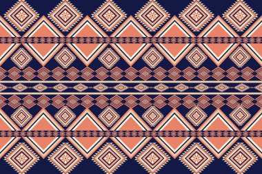 Güzel Etnik Örnekler Nakışı. Klasik kabile Navajo Geleneksel Geometrik Sanatı Aztek renginde. Duvar kağıdı, doku, tekstil, kumaş, giysi, ambalaj, batik, sarong için tasarım.