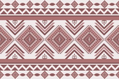 Klasik etnik kalıplar, kusursuz arka plan nakışı. Kabile Navajo geleneksel geometrik sanat Aztek renklidir. Duvar kağıdı, doku, tekstil, kumaş, giysi, ambalaj, batik, sarong için tasarım.