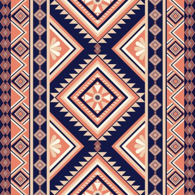 Güzel Etnik desenler nakışlar kusursuz. Klasik kabile Navajo Geleneksel Geometrik Sanatı Aztek. Duvar kağıdı, doku, tekstil, kumaş, giysi, ambalaj, batik, sarong için tasarım.