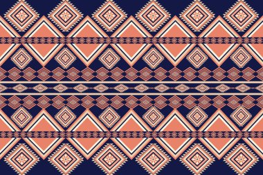 Güzel Etnik Örnekler Nakışı. Klasik kabile Navajo Geleneksel Geometrik Sanatı Aztek renginde. Duvar kağıdı, doku, tekstil, kumaş, giysi, ambalaj, batik, sarong için tasarım.