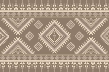 Sarı Kabile klasik soyut geometrik Etnik desen. Yerli kumaş dekorasyonu geleneksel işlemeli, dikişsiz arka plan. Kumaş, sanat, duvar kağıdı, tekstil, ambalaj için tasarım. - Vektör, İllüstrasyon.