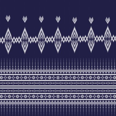 Kusursuz el çiziminin tasviri klasik etnik soyut ikat sanatı. Yerli geometrik kumaş etnik kalıbı. Doğulu arkaplan, kumaş, perde, halı, duvar kağıdı, ambalaj kağıdı tasarımı.