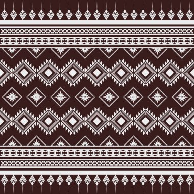 Yerli kumaş geometrik soyut etnik model. Güneybatı Aztek Navajo kusursuz Ikat. Tekstil, baskı, duvar kağıdı, ambalaj, giysi, batik, sargı için tasarım vektörü.