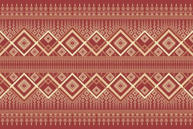 Kabilenin kusursuz bir geçmişi var. Parlak renkli etnik desenler nakış. Geleneksel Navajo geometrik baskı sanatı Aztek. Duvar kağıdı, yastık, tekstil, kumaş, halk, sarong için tasarım