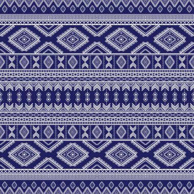 Yerli soyut Asya Etnik modeli. Yerli kabile süsü kusursuz. Yeşil arka planda Aztek geometrik navajo nakışı. Arkaplan, giysi, tekstil, duvar kağıdı, ambalaj için tasarım