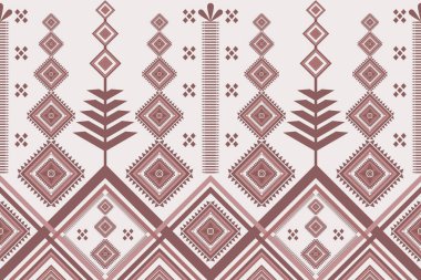 Klasik etnik kalıplar. Geometrik Aztek oryantal kabile soyut arkaplan, halk nakışı tekstil tarzı. Nakış stili. Arkaplan, duvar kağıdı, kumaş, giysi için tasarım