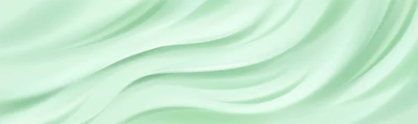 Крем Текстуры Зеленый Фон Косметики Гель Мороженое Гладкой Рябью Волны — стоковый вектор