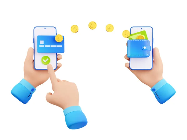 Καθιστούν Μεταφορά Χρημάτων Mobile Banking Online Έννοια Πληρωμής Χέρια Που — Φωτογραφία Αρχείου