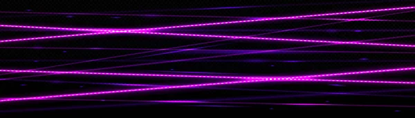 Travi Laser Linee Luminose Neon Effetto Astratto Raggi Brillanti Razzi — Vettoriale Stock