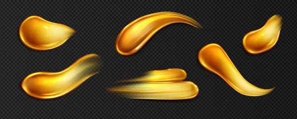 Goldpinsel Pinselstrich Fleck Mit Glitzervektor Abstrakte Textur Goldene Metallfarbe Verschmiert — Stockvektor