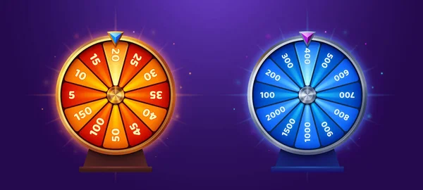 Glücksspiel Drehung Mit Gewinn Casino Glücksrad Vektor Icon Design Gewinnen — Stockvektor