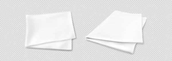Serviettes Cuisine Tissu Nappe Serviettes Pour Pique Nique Serviettes Pliées — Image vectorielle