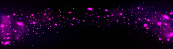 粉色的光在透明的背景上闪耀 色彩艳丽萤火虫的矢量写实图解 神奇的力量效应 包覆图案 抽象的星尘纹理 — 图库矢量图片