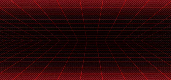 Červený Úhel Mřížky Páry Černém Pozadí Vektorová Ilustrace Abstraktního Vzorku — Stockový vektor
