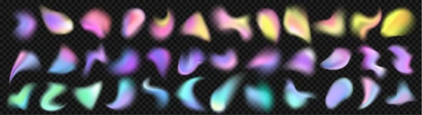 Holographic Y2K Chameleon Θόλωμα Σημείο Αφηρημένο Σχήμα Διάνυσμα Σχεδιασμό Aura — Διανυσματικό Αρχείο